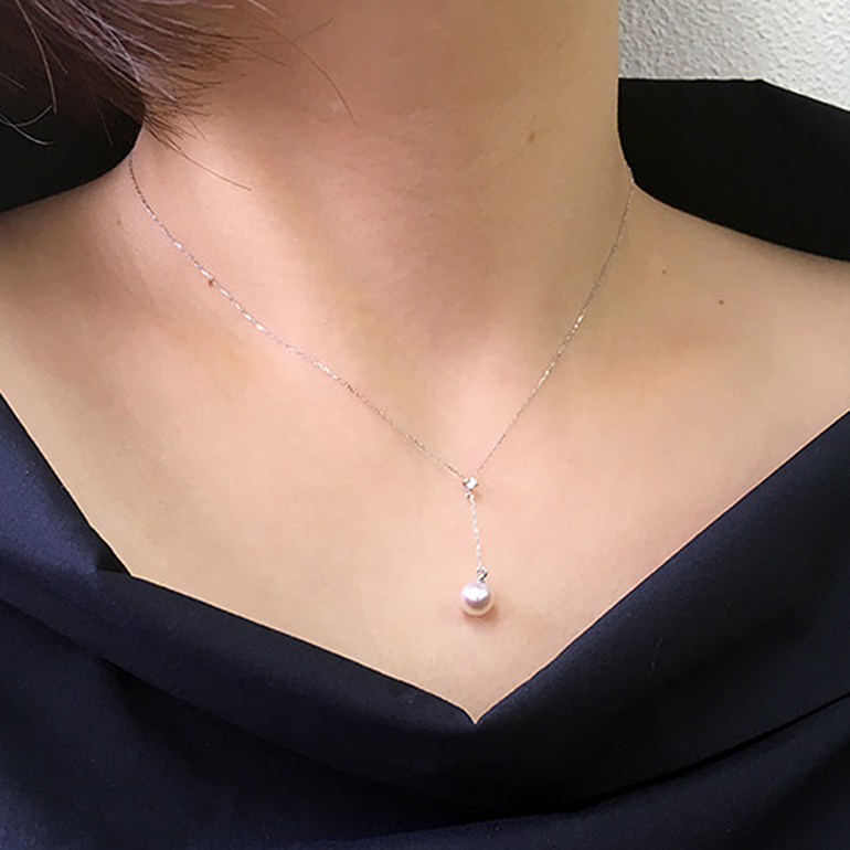 アコヤ真珠ダイヤモンドネックレス 6.5-7.0mm – 浜松市最大級の婚約