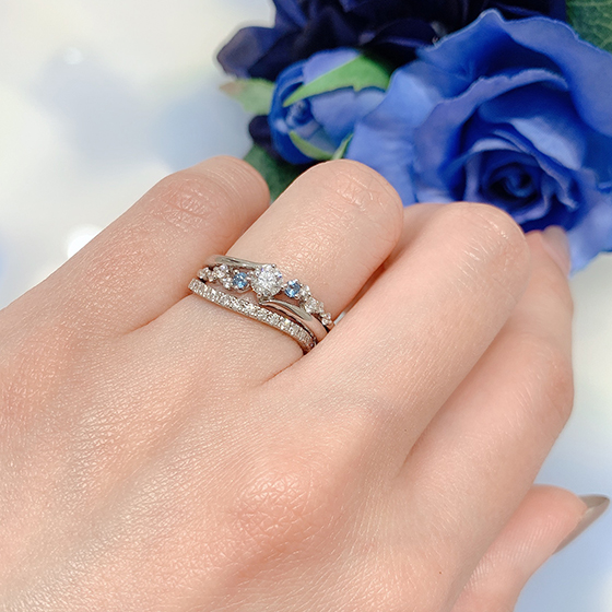 ダイヤモンド婚約指輪9号サイズ変更永久保証オーダーティアラリング 