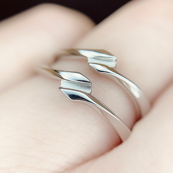 特徴的なデザインのため、遠目から見てもペアの結婚指輪だと分かりやすいデザインです。