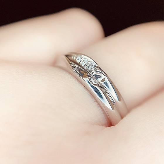 ミッキー ミニー M Mシェアハートデザイン 浜松市最大級の婚約指輪や結婚指輪が揃う Lucir K Bridal 浜松店
