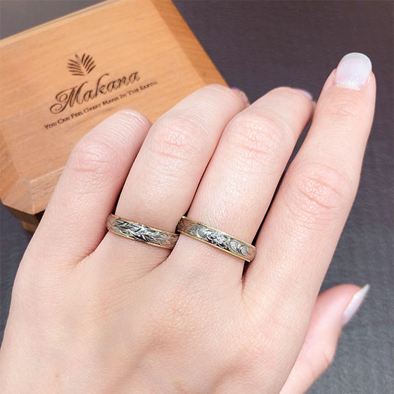makana Layer Type WG/YG 4mm – 浜松市最大級の婚約指輪や結婚指輪が